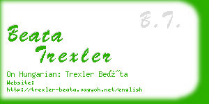 beata trexler business card